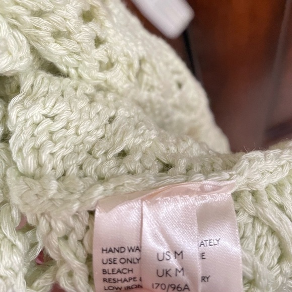 FREE PEOPLE Honeydew Sweet Talker Long Crochet Cardigan - Picture 7 of 12